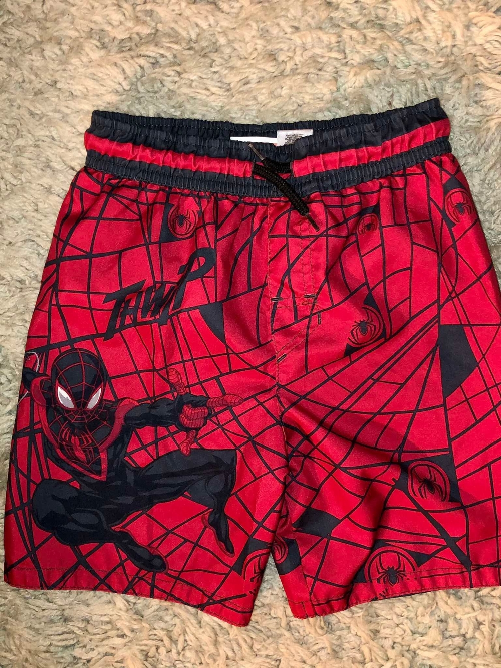 Marvel Red and Black Spider-Man Kids Pajama/Play Shorts